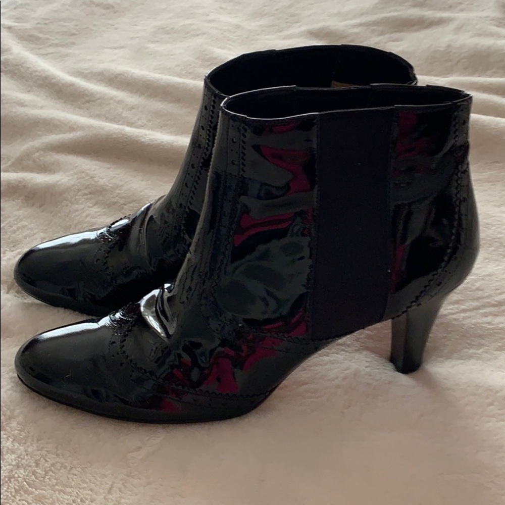 Cole Haan patent leather bootie